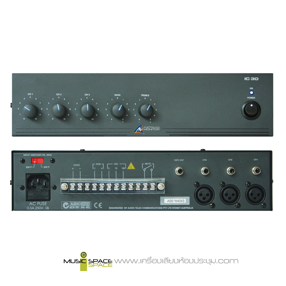 AUSTRALIAN-MONITOR IC30 Mixer Amplifier